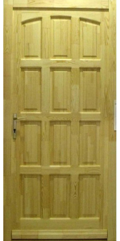 Telekazettás - Borovi fenyő bejárati ajtó (K)