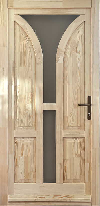 Pálma - Borovi fenyő bejárati ajtó (B)
