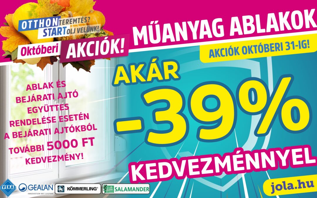Műanyag ablakok akcióban!