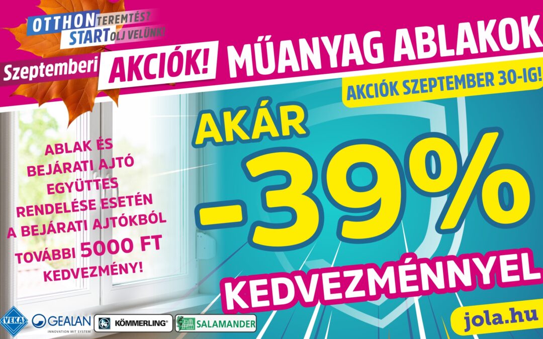 Műanyag ablakok akcióban!