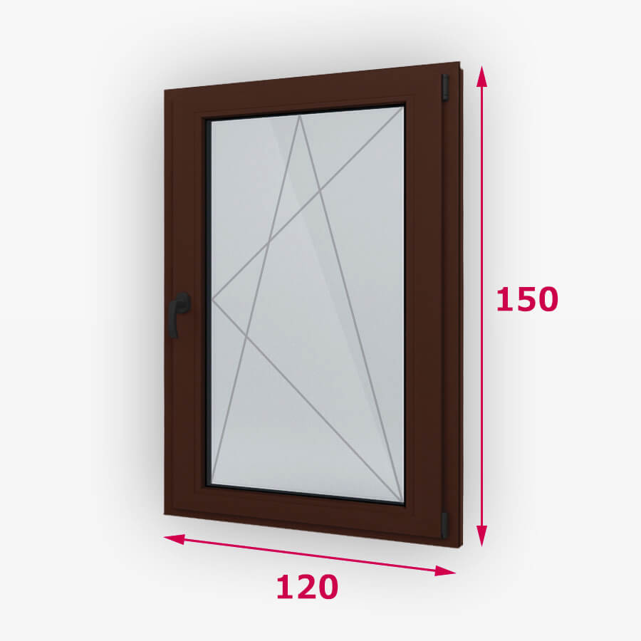 Bukó-nyíló fa ablak 120x150cm