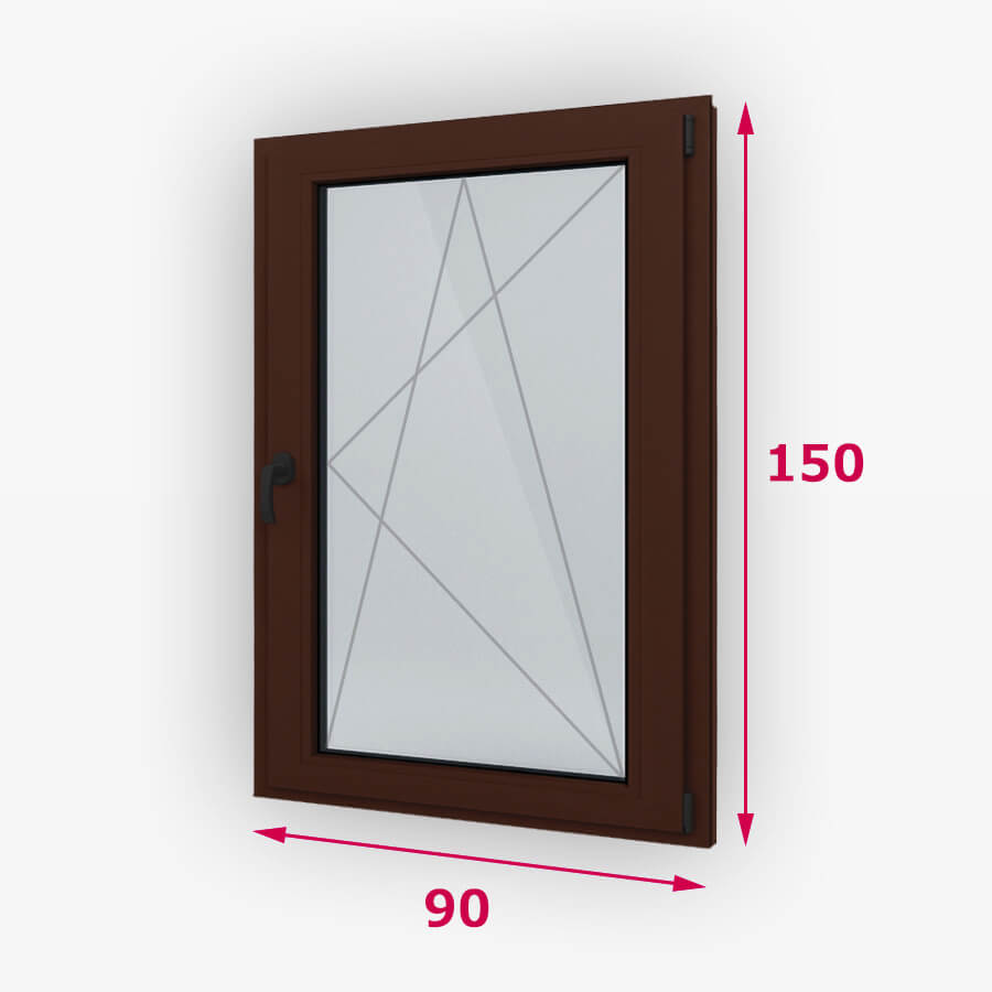 Bukó-nyíló fa ablak 90x150cm