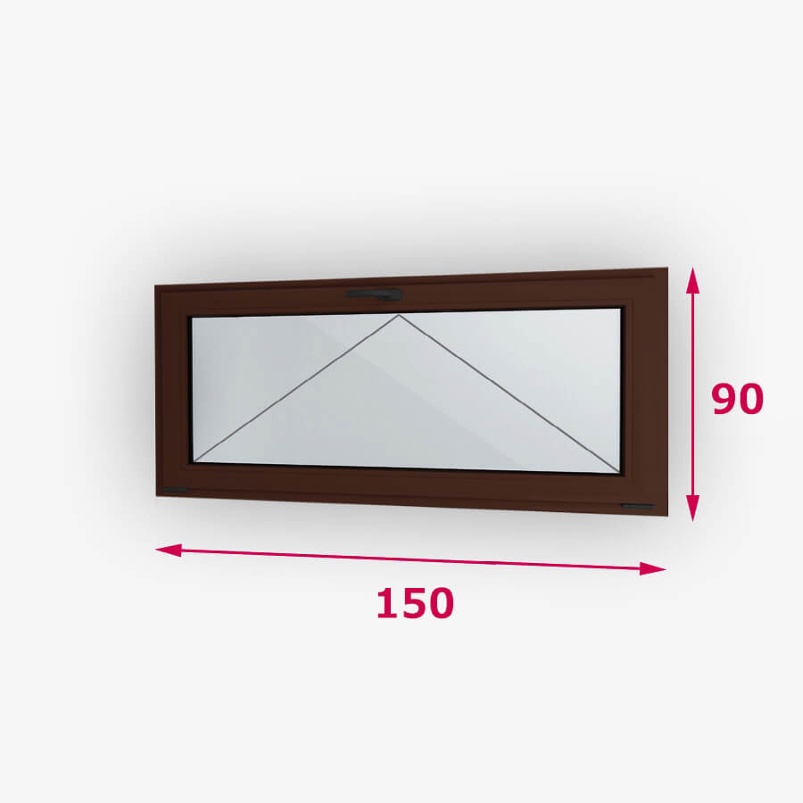 Bukó fa ablak 150x90cm