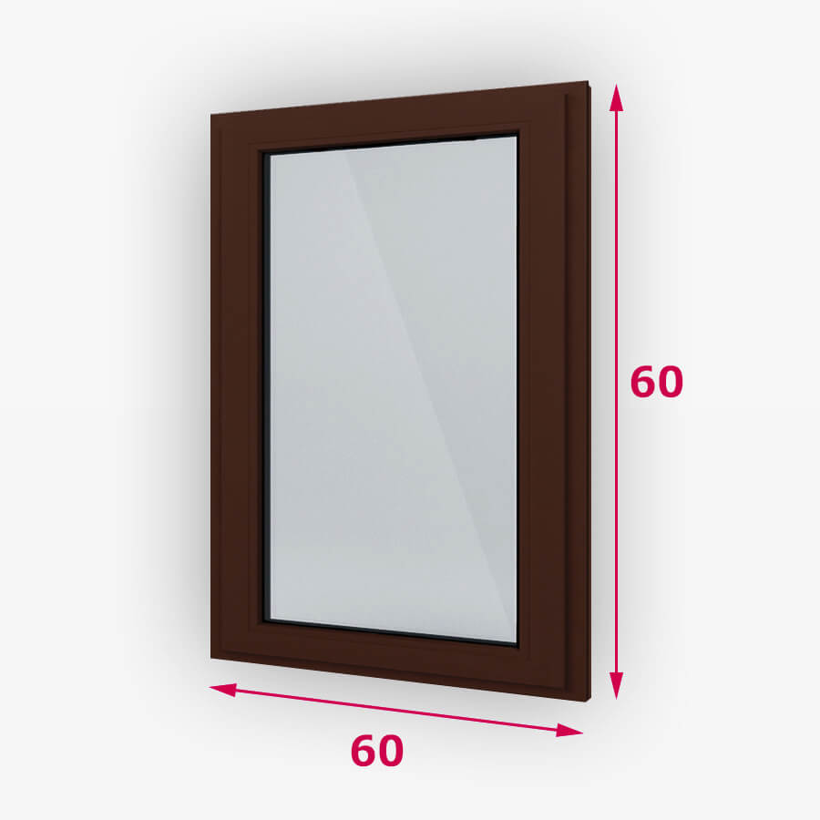 Fix fa ablak 60x60cm