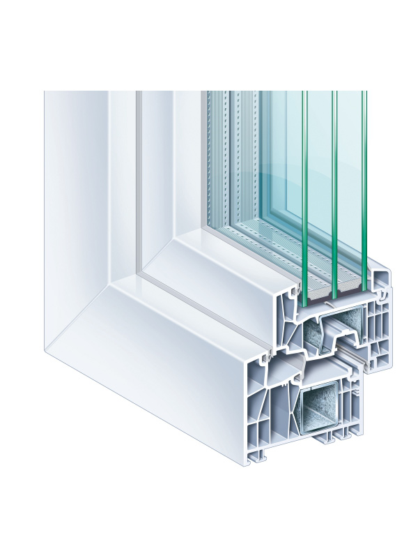 Kömmerling Premium 88MD műanyag ablak profil