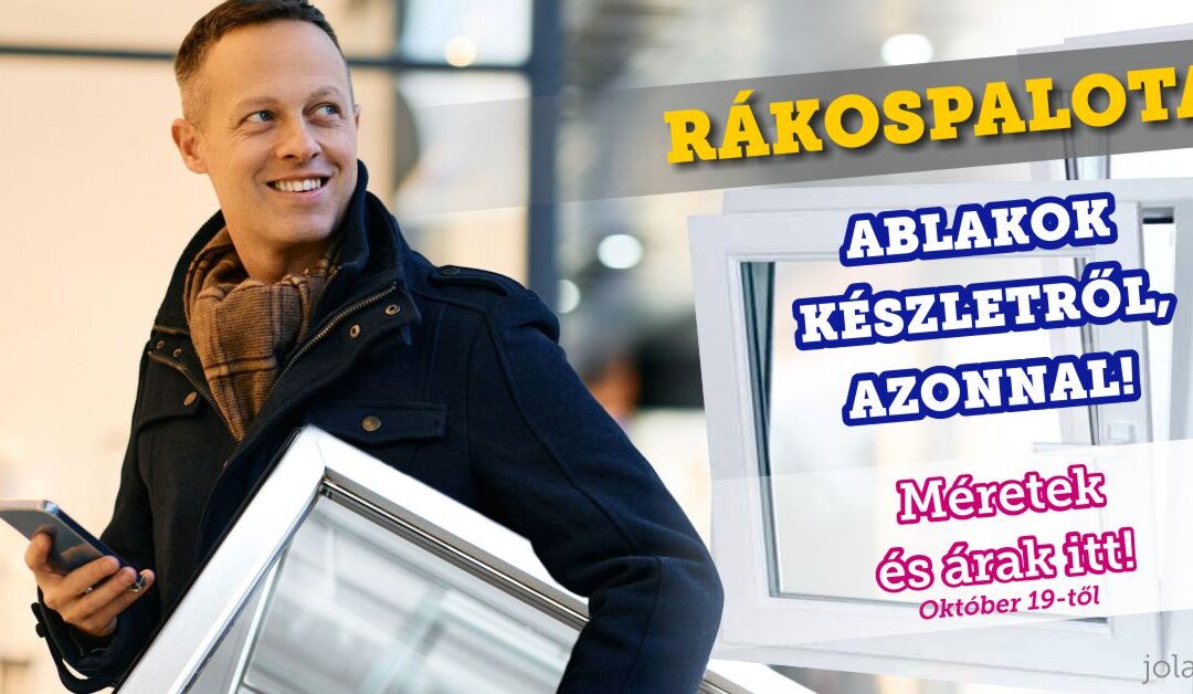 Műanyag ablakok készletről – Rákospalota