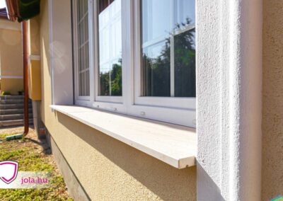 Gealan S8000 ablak párkány részlete Pápán