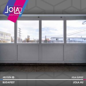 Gealan Linear sorolt szerkezetek Újpest ipari parkjában, 15m függönyfallal