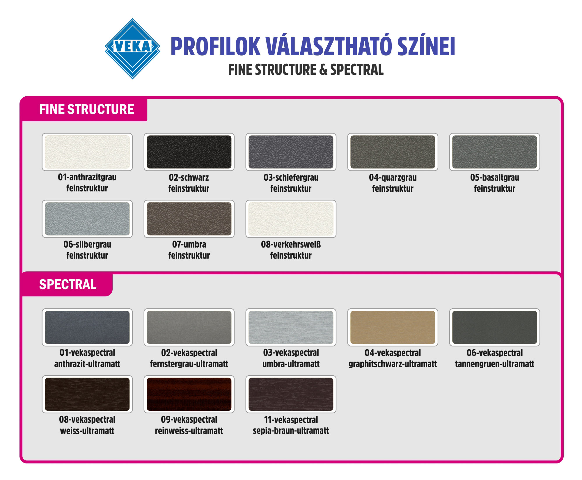 Veka műanyag ablak színválaszték - Fine Veka műanyag ablak színválaszték - Fine
