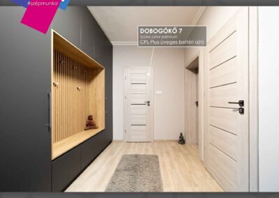 CPL Plus Dobogókő 7 üveges beltéri ajtó Kaposváron, szürke juhar színben