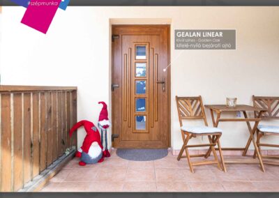 Gealan Linear aranytölgy kifelé nyíló bejárati ajtó Győr