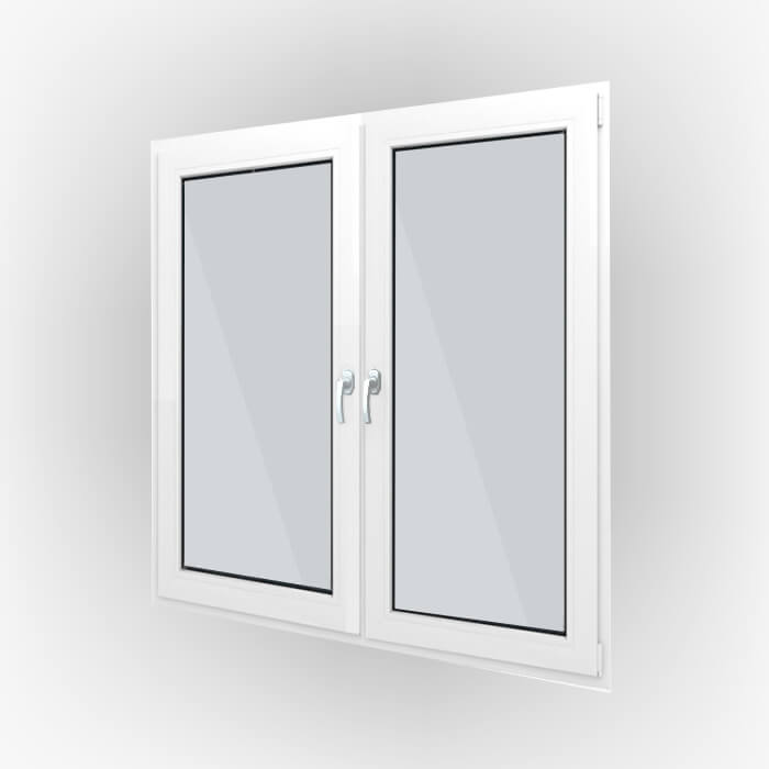 Kétszárnyú tokosztott műanyag ablak
