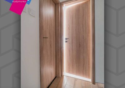 Kisbér CPL északi tölgy beltéri ajtó Győrben JOLA beépítéssel