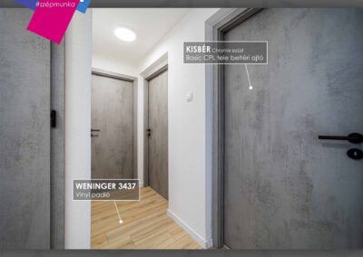 Weninger padló és Kisbér beltéri ajtó beltér Budapesten