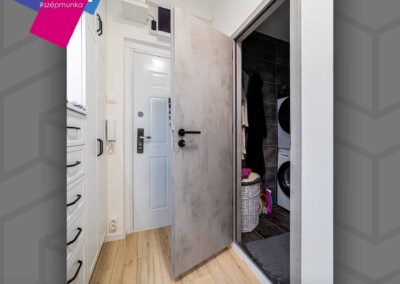 Fehér HiSec acél bejárati ajtó és beltéri ajtó, Budapest