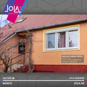 Gealan Linear ablak kombi redőnnyel Veszprémben, JOLA kivitelezés