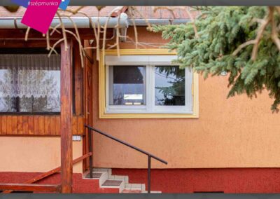 Gealan Linear 3 rétegű ablak külső tokos kombi redőnnyel Veszprémben