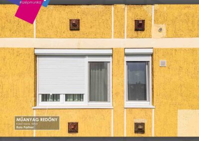Külső tokos fehér műanyag redőnyök Szombathelyen