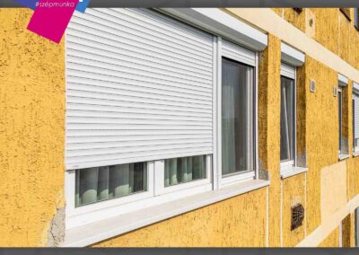 Szombathelyi műanyag redőny beépítés külső tokkal