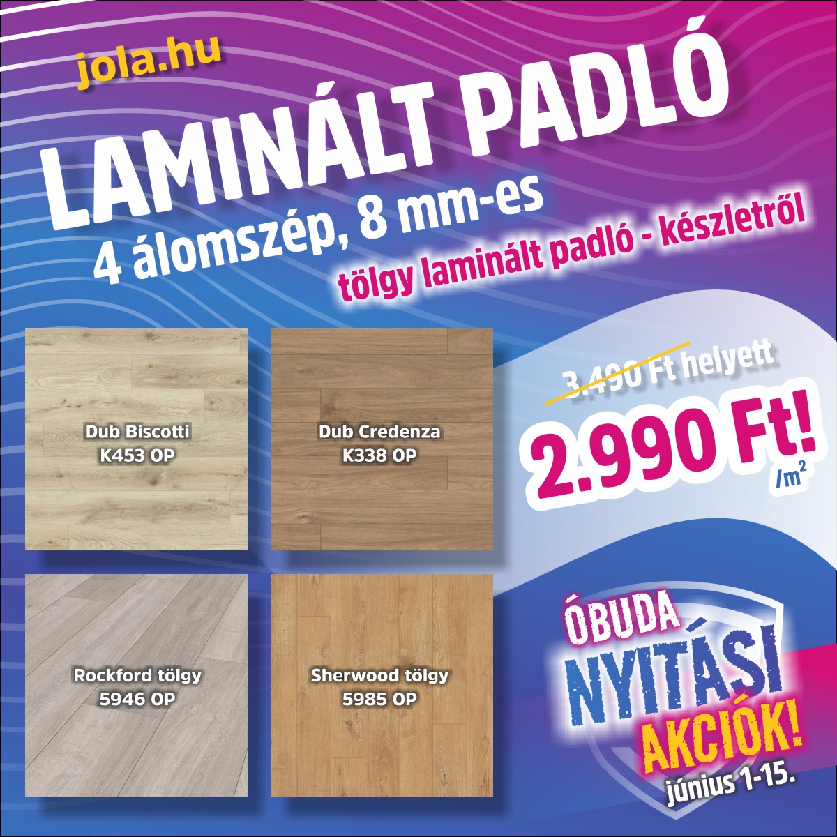 Óbudai laminált padló akció! Óbudai laminált padló akció!