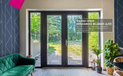 Kétszárnyú bejárati ajtó – soproni munkánk