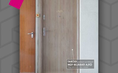 „Taródi” MDF bejárati ajtó – budapesti munkánk